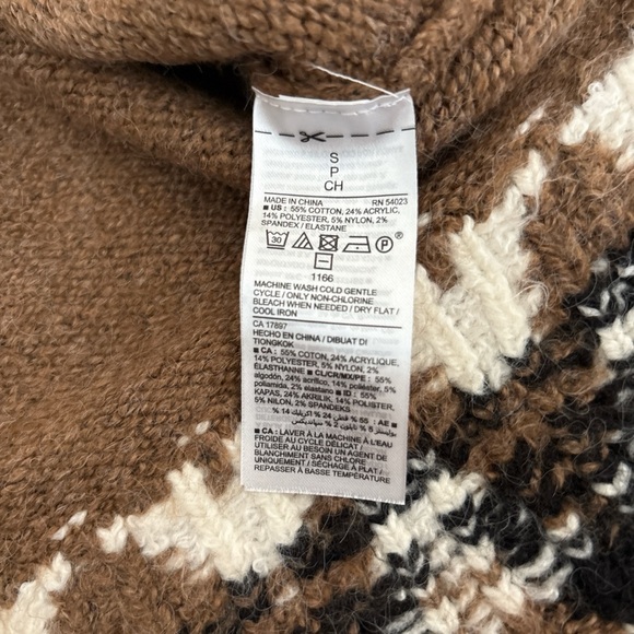 Old Navy Brown Fair Isle Sweater - Picture 4 of 6